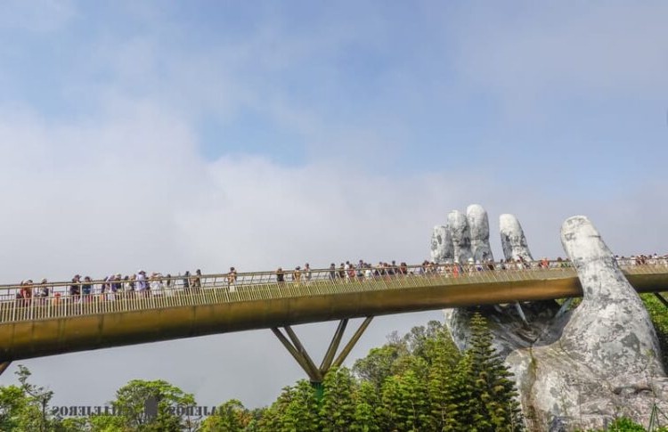 Golden Bridge en Ba Na Hills en Vietnam